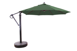 Galtech 887 11' Lift and Tilt Aluminum Outdoor Cantilever Umbrella