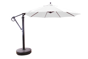 Galtech 887 11' Lift and Tilt Aluminum Outdoor Cantilever Umbrella