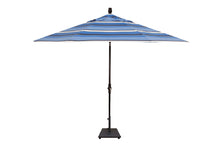 Treasure Garden 11' Single Wind Vent Octagon Collar Tilt Crank Lift Market Umbrella