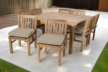 9 pc Huntington Teak Dining Set with 64" Square Dining Table