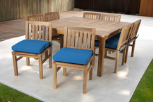 9 pc Huntington Teak Dining Set with 64" Square Dining Table