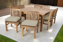 9 pc Huntington Teak Dining Set with 64" Square Dining Table