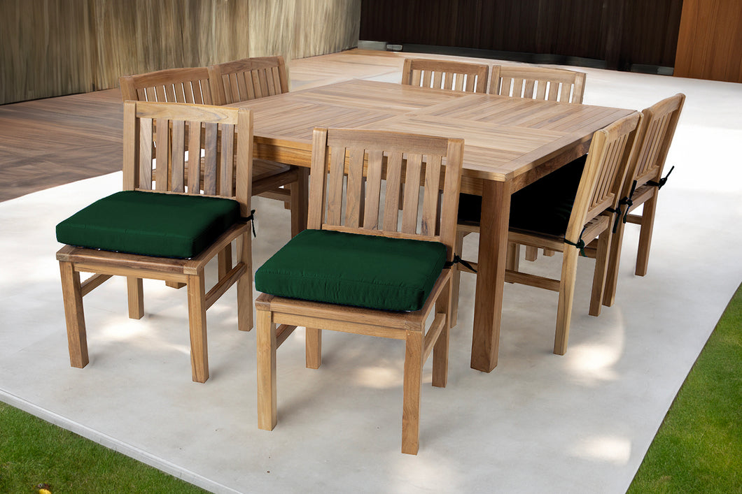 9 pc Huntington Teak Dining Set with 64