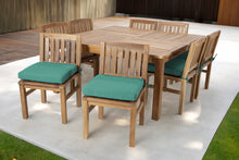 9 pc Huntington Teak Dining Set with 64" Square Dining Table