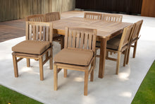 9 pc Huntington Teak Dining Set with 64" Square Dining Table