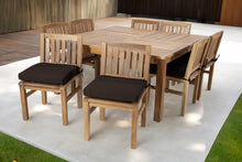 9 pc Huntington Teak Dining Set with 64" Square Dining Table