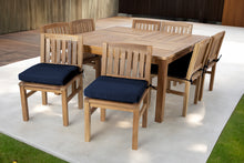 9 pc Huntington Teak Dining Set with 64" Square Dining Table