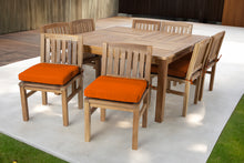 9 pc Huntington Teak Dining Set with 64" Square Dining Table