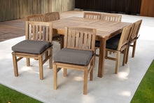 9 pc Huntington Teak Dining Set with 64" Square Dining Table