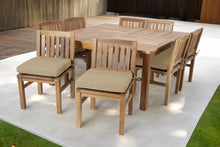 9 pc Huntington Teak Dining Set with 64" Square Dining Table