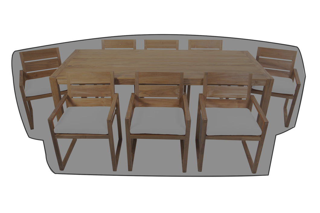 9 pc Venice Teak Dining Set with 95