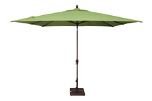 Treasure Garden Aluminum 8'x10'Rectangular Crank Lift Auto Tilt Umbrella