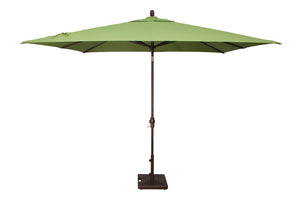 Treasure Garden Aluminum 8'x10'Rectangular Crank Lift Auto Tilt Umbrella