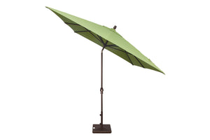 Treasure Garden Aluminum 8'x10'Rectangular Crank Lift Auto Tilt Umbrella