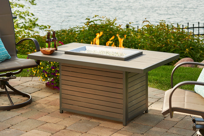 Outdoor Greatroom BRK-1224 Brooks Rectangular Gas Fire Pit Table