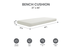 Universal Outdoor Bench Seat Cushions