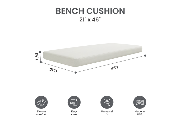 Universal Outdoor Bench Seat Cushions