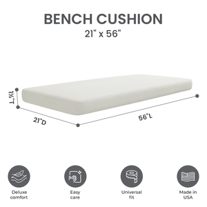 Universal Large Outdoor Bench Seat Cushions