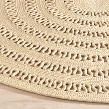 Annie Selke Bowline Natural Round Handwoven Indoor/Outdoor Rug