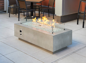 Outdoor Greatroom CV-54 Cove 54" Concrete Linear Gas Fire Pit Table