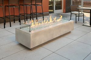 Outdoor Greatroom CV-72 Cove 72" Concrete Linear Gas Fire Pit Table