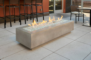 Outdoor Greatroom CV-72 Cove 72" Concrete Linear Gas Fire Pit Table