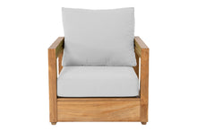 5 pc Chatsworth Teak Club Chair Chat Group. Sunbrella Cushion.