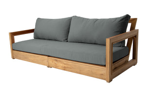 Chatsworth Teak Outdoor Deluxe Sofa. Sunbrella Cushion