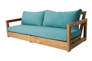 Chatsworth Teak Outdoor Deluxe Sofa. Sunbrella Cushion