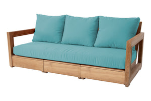 Chatsworth Teak Outdoor Modular Sofa. Sunbrella Cushion