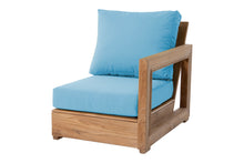 Chatsworth Teak Outdoor Right Arm Chair. Sunbrella Cushion