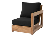 Chatsworth Teak Outdoor Right Arm Chair. Sunbrella Cushion