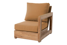 Chatsworth Teak Outdoor Right Arm Chair. Sunbrella Cushion