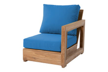 Chatsworth Teak Outdoor Right Arm Chair. Sunbrella Cushion