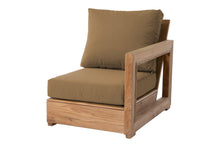 Chatsworth Teak Outdoor Right Arm Chair. Sunbrella Cushion