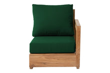 Chatsworth Teak Outdoor Right Arm Chair. Sunbrella Cushion