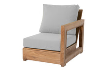 Chatsworth Teak Outdoor Right Arm Chair. Sunbrella Cushion