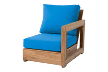 Chatsworth Teak Outdoor Right Arm Chair. Sunbrella Cushion