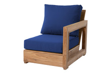 Chatsworth Teak Outdoor Right Arm Chair. Sunbrella Cushion