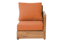 Chatsworth Teak Outdoor Right Arm Chair. Sunbrella Cushion