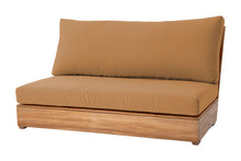 Chatsworth Teak Large Outdoor Armless Chair. Sunbrella Cushion