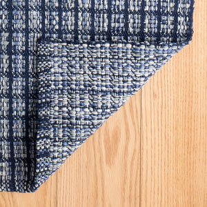 Annie Selke Coco Blue Rectangular Handwoven Indoor/Outdoor Rug