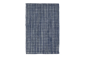 Annie Selke Coco Blue Rectangular Handwoven Indoor/Outdoor Rug