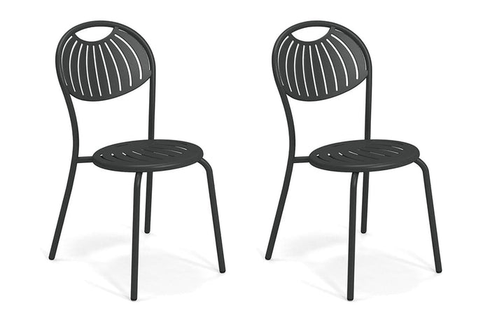 EMU Coupole Stackable Steel Dining Side Chair Set