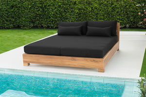 Huntington Teak Outdoor Daybed. Sunbrella Cushion.