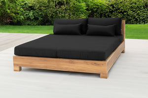 Pacific Teak Outdoor Daybed. Sunbrella Cushion.