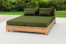 Pacific Teak Outdoor Daybed. Sunbrella Cushion.