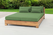 Pacific Teak Outdoor Daybed. Sunbrella Cushion.