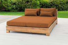 Pacific Teak Outdoor Daybed. Sunbrella Cushion.