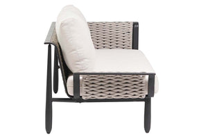 Ratana Diva Aluminum Outdoor Right Arm 3-Seater